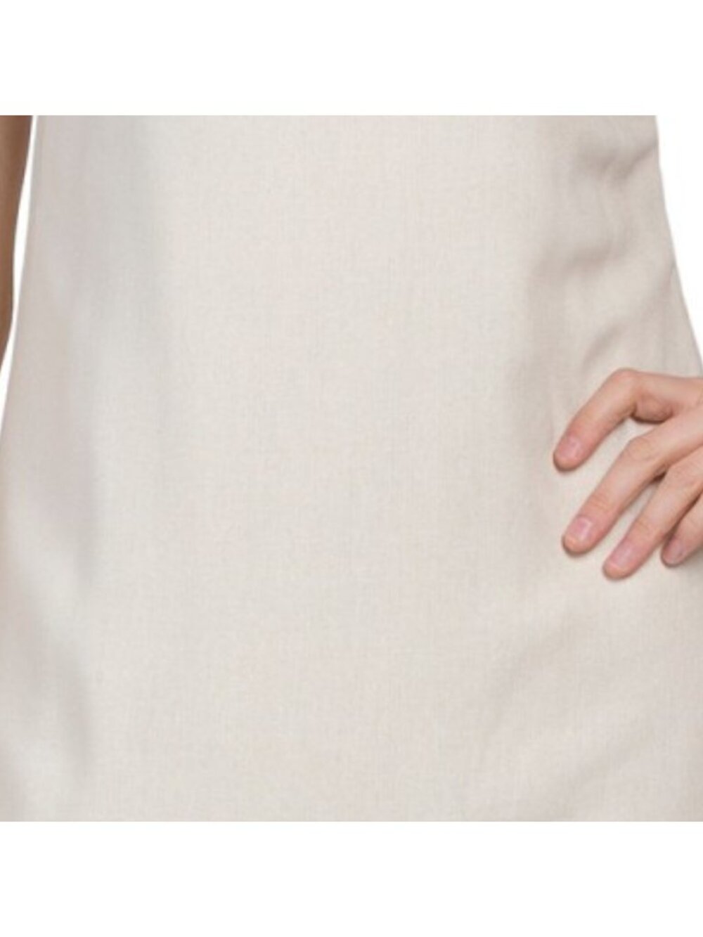 WAYF Linen Blend Tie Strap Midi Dress - Picture 4 of 5